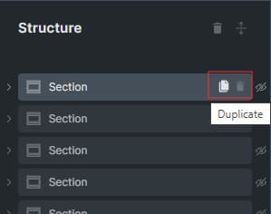 Bricks Structure Panel - Duplicate and Remove Buttons